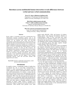 Burstiness across multimodal human interaction reveals differences