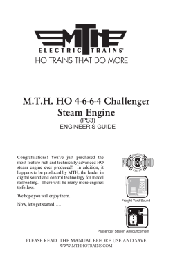 MTH HO 4-6-6-4 Challenger Steam Engine
