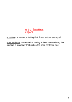 equationанаa sentence stating that 2 expressions are equal open