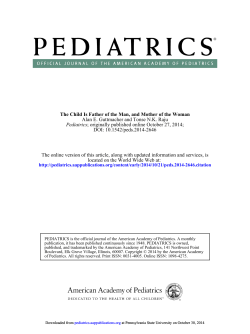 Editorial - Moffitt and Caspi