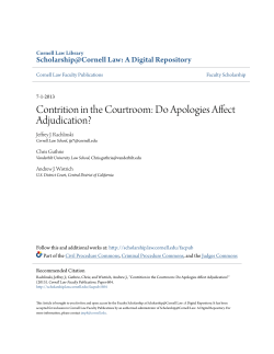 Contrition in the Courtroom