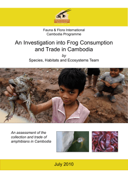 (2010): An Investigation into Frog Consumption and Trade in