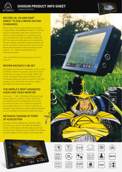 SHOGUN PRODUCT INFO SHEET