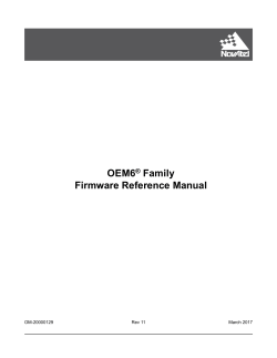 OEM6 Family Firmware Reference Manual