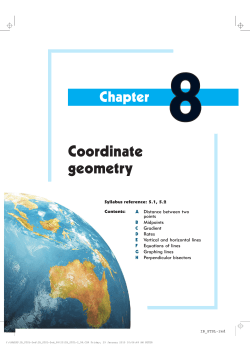 Coordinate geometry