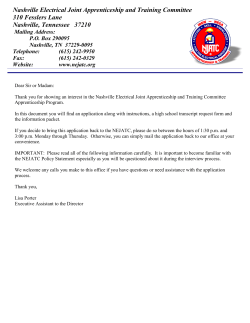 NEJATC Application - Nashville Electrical JATC