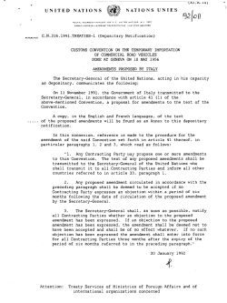 CN 316.1991 - United Nations Treaty Collection