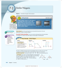 7-2 Similar Polygons