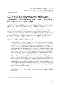 Full PDF - Acta Veterinaria