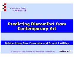 scientific poster - University of Essex