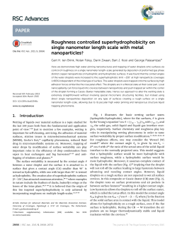 Roughness controlled superhydrophobicity on single nanometer