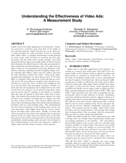 Understanding the Effectiveness of Video Ads: A