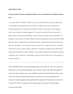 Excerpt from the Warren Commission Report on the Assassination