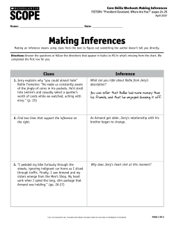 Making Inferences