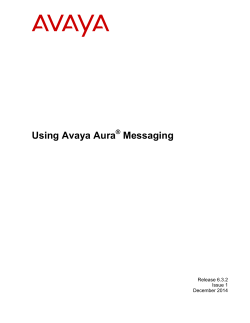 Using Avaya Aura Messaging