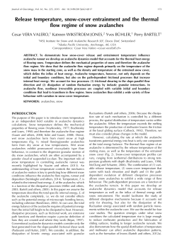 Release temperature, snow-cover entrainment and the thermal flow