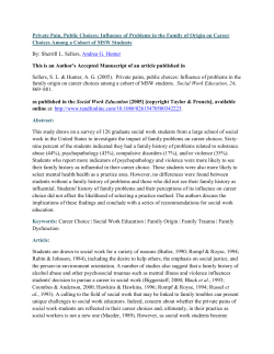 Private Pain, Public Choices: Influence of Problems in