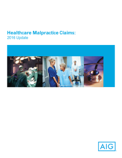 Healthcare Malpractice Claims