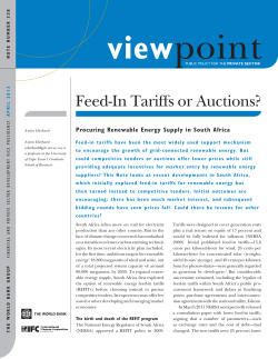 Feed-In Tariffs or Auctions?