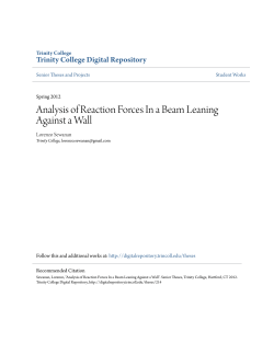 Analysis of Reaction Forces In a Beam Leaning Against a Wall