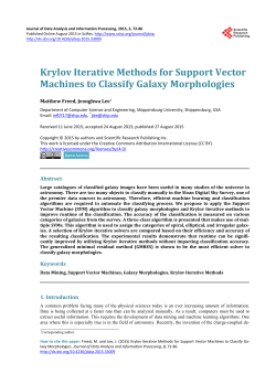Krylov Iterative Methods for Support Vector Machines to Classify