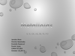 Metalloids - WordPress.com