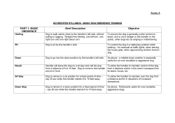 PART 1: BASIC OBEDIENCE Brief Description Objective