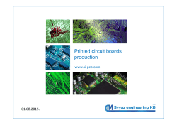 PCB factory presentation