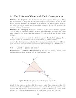 3 The Axioms of Order and Their Consequences