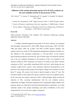 Influence of the surface potassium species in Fe-K/Al2O3