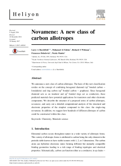 Novamene: A new class of carbon allotropes
