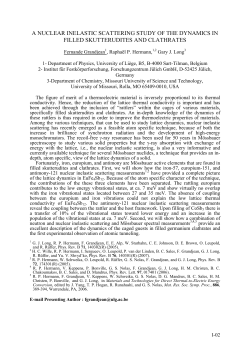 a nuclear inelastic scattering study of the dynamics in