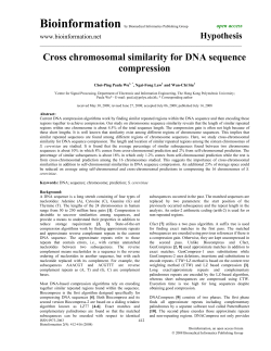 Cross chromosomal similarity for DNA sequence