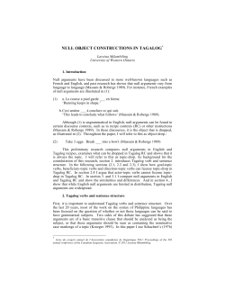 null object constructions in tagalog