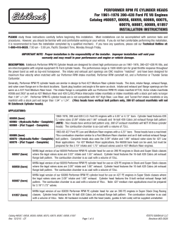 PERFORMER RPM FE CYLINDER HEADS For 1961-1976 390