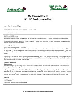My Fantasy College - UGAL.com
