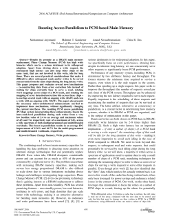 Boosting Access Parallelism to PCM