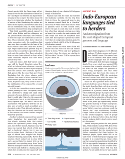 Indo-European languages tied to herders