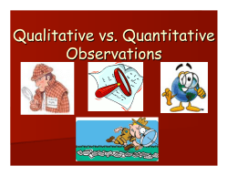 Qualitative vs Quantitative