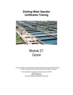 Module 27: Ozone