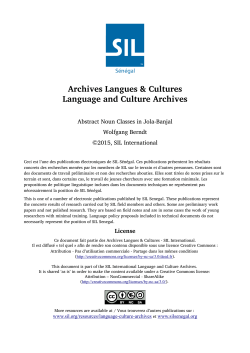 Abstract Noun Classes
