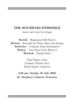 here - The Bourbaki Ensemble