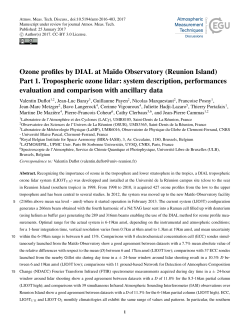 Ozone profiles by DIAL at Ma&iuml;do Observatory (Reunion Island) Part