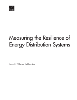 Measuring the Resilience of Energy Distribution Systems