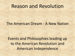 Reason and Revolution Notes
