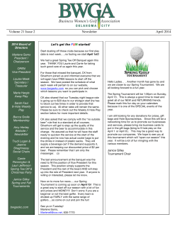 Apr Newsletter