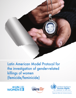 Latin American Model Protocol for the investigation of gender