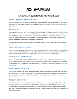 A First-Timer`s Guide to Waterville Valley Resort
