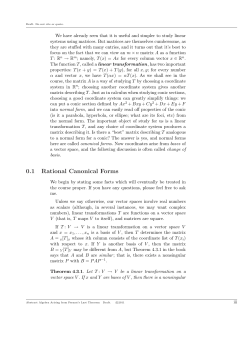 0.1 Rational Canonical Forms