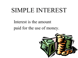 SIMPLE INTEREST